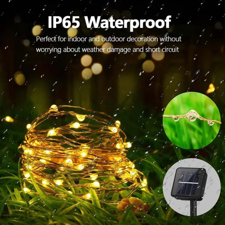 Outdoor%20Solar%20String%20Lights%201/2%20Pack%20Waterproof%20Solar%20Powered%20Fairy%20Lights%208%20Modes%20Solar%20Copper%20Wire%20Fairy%20Lights%20for%20Xmas%20Patio--1Pack-Purple--USB-3M%2030LED%20-%20Image%205