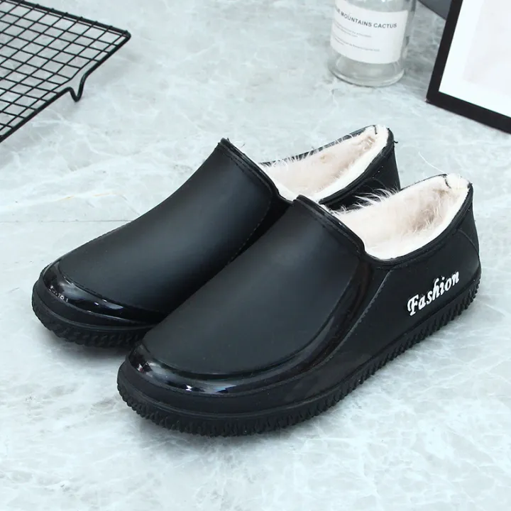 Spring%20and%20autumn%20fashion%20shallow%20rain%20boots%20women's%20anti-slip%20low-top%20flat%20rain%20boots%20plus%20fleece%20water%20boots%20kitchen%20work%20rubber%20shoes%20waterproof%20shoes%20-%20Image%208