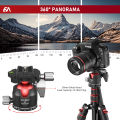 EVUMO C5 Professional Ball Head 38mm Big Ball Head 360° Panoramic Full CNC Low Profile Arca Swiss Plate Tripod Head for Camera.