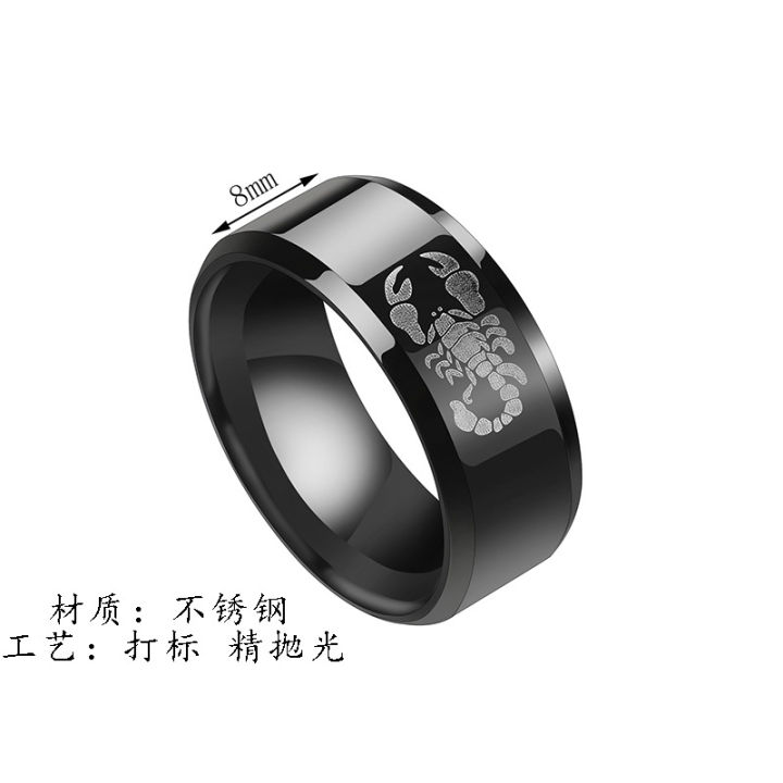 Jewelry%20one%20piece%20hair%20men's%20simple%20black%20polished%20face%20ring%20stainless%20steel%20marked%20scorpion%20ring%20-%20Image%205