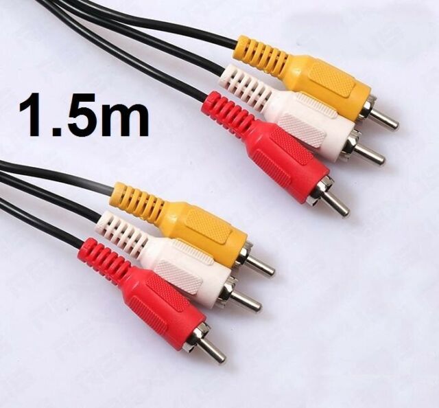 1.5m%203%20RCA%20MALE%20to%203%20RCA%20CABLE%20MALE%20PLUG%20AUDIO%20PHONO%20VIDEO%20AV%20DVD%20-%20Image%205