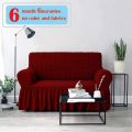 2 seater Turkey Elastic Sofa Cover maroon colour. 