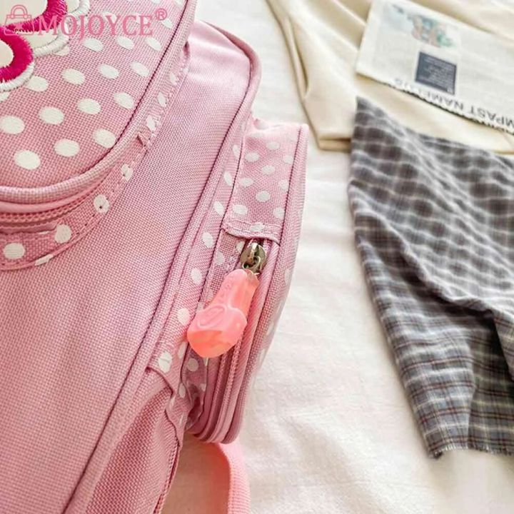 Kawaii%20Kids%20School%20Bag%20Cute%20Strawberry%20Embroidery%20Student%20Mochila%20Dots%20Multi-Pocket%20Nylon%20Fashion%20College%20for%20Teenager%20Girl%20-%20Image%204