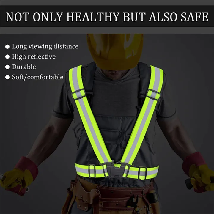 Reflective%20Vest%20Unisex%20High%20Visibility%20Adjustable%20Safety%20Vests%20Elastic%20Strip%20Security%20Traffic%20Night%20Working%20Running%20Cycling%20Vest%20-%20Image%203