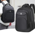 New large-capacity simple computer, business fashion, casual travel, backpack, men's college student school bag. 