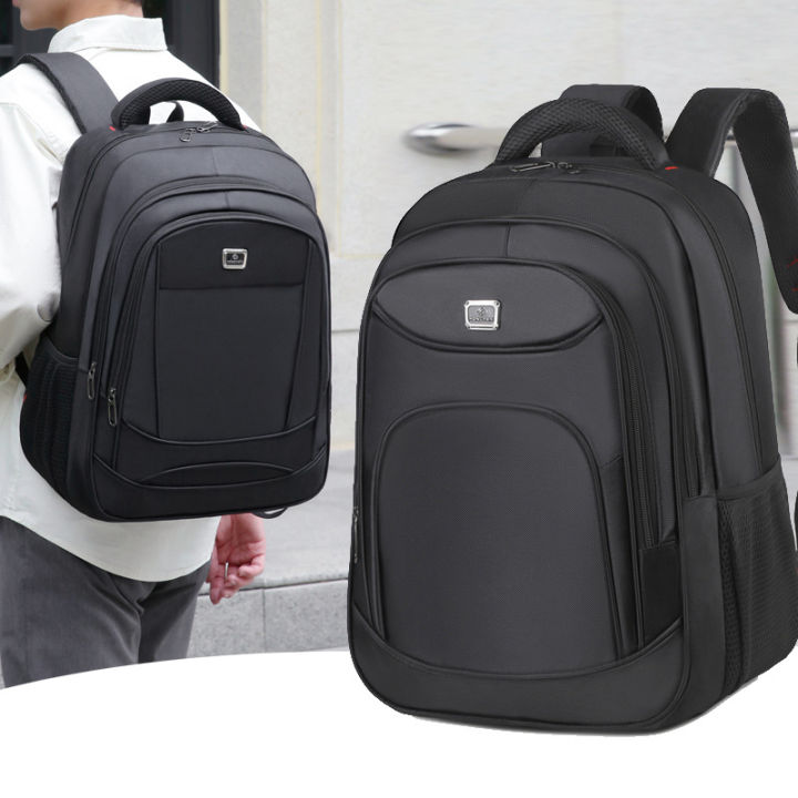New large-capacity simple computer, business fashion, casual travel, backpack, men's college student school bag