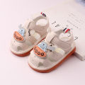 Summer New Whistle Boys Sandals 0-1-2 Years Old Cow Tendon Sole Kids Called Shoes Girl Baby Shoes Wholesale 2703.