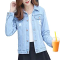 SKY Blue denim jacket for women stylish. 