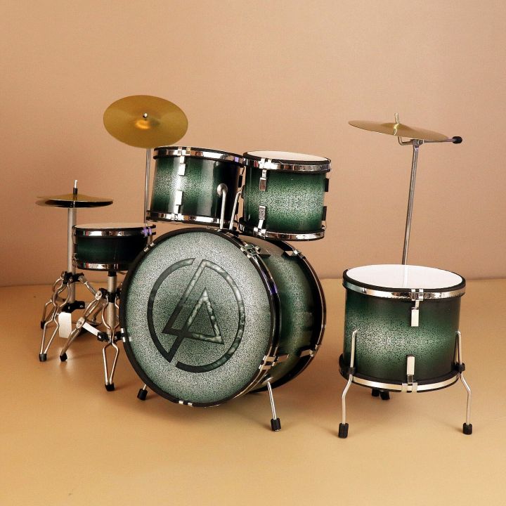 Miniature%20Drum%20Set%20Replica%20Mini%20Musical%20Instrument%20Model%20Action%20Figures%20Accessory%20Dollhouse%20Collection%20Home%20Display%20Decorative%20-%20Image%205