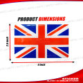 3D EMBOSSED UK FLAG Car Emblem Logo Sticker for All Vehicles | Premium Car Logo Emblem Sticker | Universal Car Logo & Badge Sticke. 