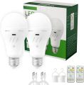 15W E27 battery Rechargeable bulb AC220V Emergency light Remote control timing switch USB type Recharge 3 colors can be dimming.