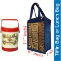 Lunch Bag Tiffin Bag Hotpot Bag For Men Women Big Chamber Bag Hand Bag Tiffin Carrier Bag Tiffin Box Bag Kaporer Bag Handicrafts Bag Men Tiffin Bag - Box. 