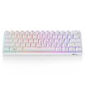 (Ready Now)RK61 61 Keys Bluetooth / 2.4G Wireless / USB Wired Three Modes Brown Switch Gaming Mechanical Keyboard with RGB Backlight, Cable Length: 1.5m. 
