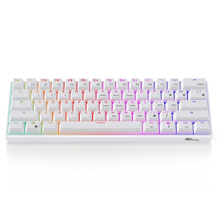 (Ready%20Now)RK61%2061%20Keys%20Bluetooth%20/%202.4G%20Wireless%20/%20USB%20Wired%20Three%20Modes%20Brown%20Switch%20Gaming%20Mechanical%20Keyboard%20with%20RGB%20Backlight,%20Cable%20Length:%201.5m%20-%20Image%202
