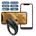 Bluetooth 5.3 Fingertip Remote Control Ring Flipping Video Controller for Phone Apps. 