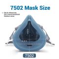7502 Respirator Mask Protective Mask Industry Painting Spray Dust Gas Mask With 3M 501 5N11 6001CN Chemcial Half face Mask.