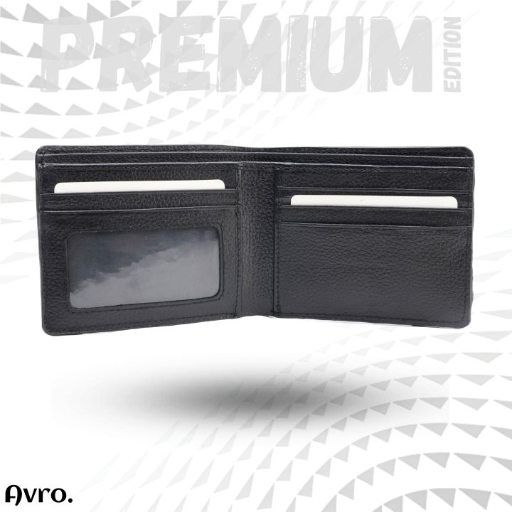 Avro Premium 100% Genuine Cow Leather Money Bag For Men Stylish Export Quality Wallet For Men