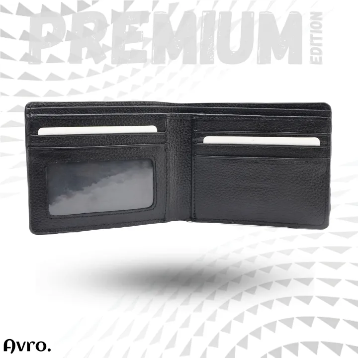 Avro Premium Men's High Quality 100% Genuine Cow Leather Wallet For Men Elegant And Comfortable Stylish Export Quality Money Bag For Men Short Wallet Fashion Vintage Wallet Casual Male Wallet Multi-Card Slot Moneybag For Man - Wallet For Men