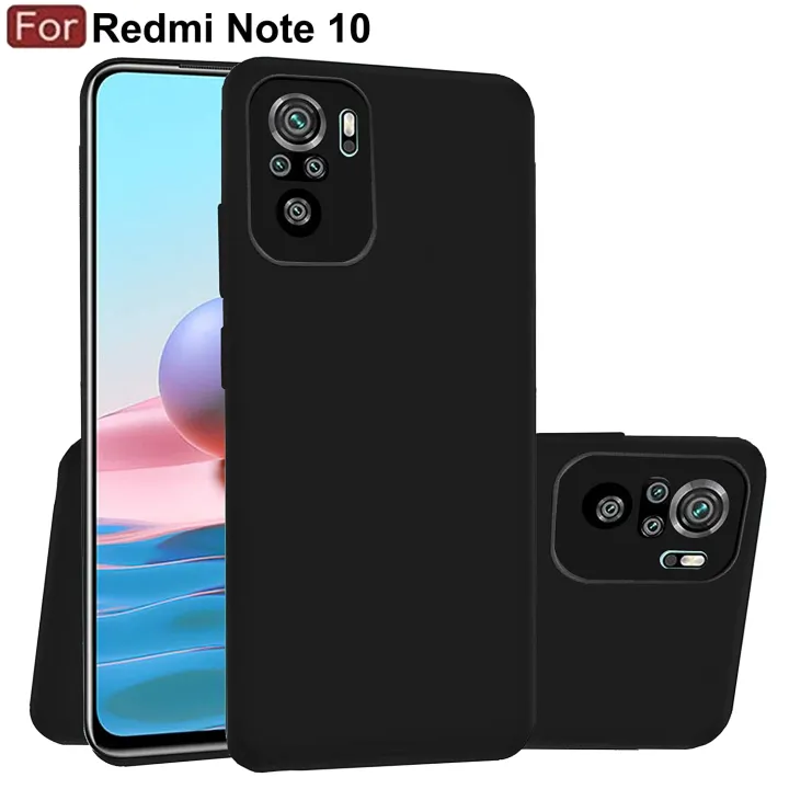 For%20Xiaomi%20Redmi%20Note%2010%20Premium%20Silicone%20Matte%20Soft%20Phone%20Case%20-%20Black%20-%20Image%204