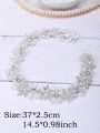 Silver Tiara Wedding Headdress Shiny Rhinestone Pearl Luxury Headband Elegant Women Hair Jewelry Set Bridal Hair Accessories. 
