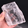 【VisioN Shop】HOT!!!!Natural White Selenite Crystal Slab Transparent Healing Home Decor.