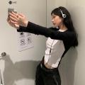 Headphones 90's Stock Compact Retro Headset With Microphone Black INS Fashion Japanese Style Headset Black Silver.