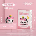 Compatible with LEGO tiny bricks, mini national treasures, giant panda model ornaments, children's puzzle building toys. 