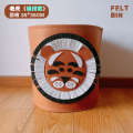 Tiktok ins Cartoon Baby Toy Bucket Felt Bag Washable Dirty Clothes Storage Basket.