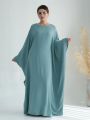 Ramadan Eid Crepe Batwing Butterfly Modest Abaya Dubai Luxury 2024 Muslim Jersey Hijabs Kaftan Dress For Women Kebaya Vestidos. 