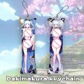 15 style Genshin Impact Keychain Double Sided Kamisato Ayaka Key Chain Mini Pendant Dakimakura Keychain Hanging Ornament. 