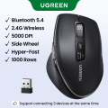 UGREEN Hyper-Fast Scroll Wireless Mouse Bluetooth 5.4 2.4G Ergonomic 5000DPI for MacBook Tablet Laptops Computer PC Mice. 