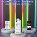 Tuya SPI RGB/RGBW Pixels LED Controller WIFI 2.4GHz RF Remote for Alexa for WS2811 WS2812B WS2815 Strip 1Set. 