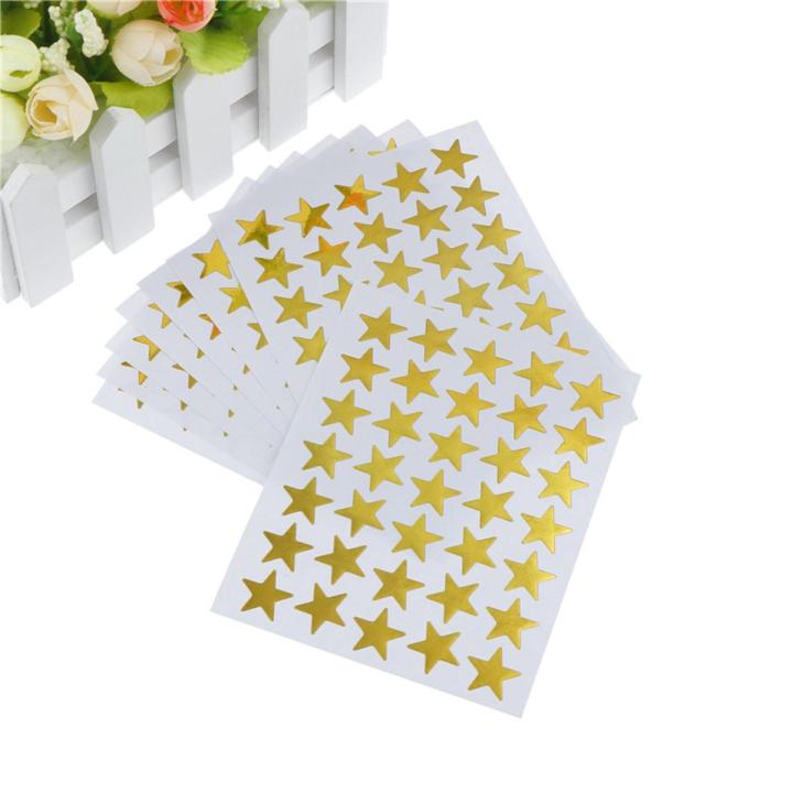 10Pcs Lovely Star Stickers Teacher Label Reward for Kids Student Gift Stationery