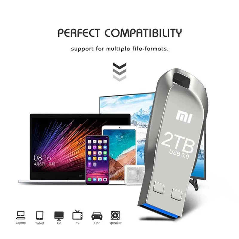 Xiaomi Chiavetta USB 3.0 da 2 TB Pendrive in metallo ad alta