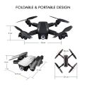 RS537 Dual Camera Mini RC Quadcopter Drones with 4K Cameras WiFi Foldable Drones Double Cameras Optical Flowing Helicopter Drones Apps Contolled. 