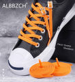 Lazy Elastic Shoelaces Children's Elastic Rope Sneakers Canvas Shoes Laces Black White Red Yellow Purple Pink Brown Blue Orange.