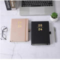 Portable Agenda Book Calendar Book A5 PU Notepads Creative Planner Reminder Desktop Date Calendar Diary Planner.