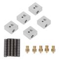 3D Printer Nozzle Kit, Professional 15Pcs 3D Printer Heating Block Kit Practical for Replacement.