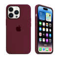 For Apple iPhone 15 Pro Max Luxury Shockproof Liquid Silicon Case Back Cover (Maroon,Black,white,Charcoal Grey).