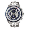 Casio Edifice EF-558D-2AVDF Analog Wrist Watch  for Men - Silver. 