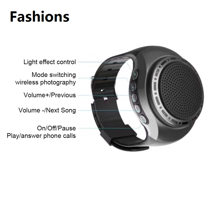 Fashions%202025%20Wrist%20Watch%20Speaker%20Cool%20Lighting%20Bluetooth-compatible%20Sports%20Music%20FM%20Radio%20USB%20Rechargeable%20Music%20FM%20Radio%20Box%20-%20Image%205
