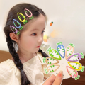 Candy Color Hairpin Cute Hollowed Children's Hair Accessories Lightweight Carrot Design BB Clip for Wear Kids Styling Girls'.