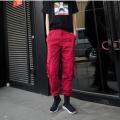 2023Autumn New Cargo Pants StreetinsLarge Size Slimming Couple Men and Women Straight-Leg Trousers More than Climbing Pants Pockets.