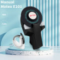 Motex E101 Label Printer similar to Dymo 12965 3D Embossing Label Maker DIY Manual Adhesive Sticker Printer or 9mm Dymo 3D Tape minghao.
