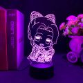 Manga 3d Light Kimetsu No Yaiba for Bedroom Decor Night Light Birthday Gift Table Lamp Anime Demon Slayer Mitsuri Kanroji Figure. 