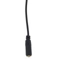 1/8 to 1/4 adapter-3 x Stereo Audio Splitter Cable-Black. 