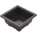 15 PCS 4.7 Inch Flower Pot, Square Plastic Bonsai Training Pot, Flower Succulent Flower Pot Container, for Garden, Interior, Home Decoration.
