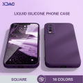 Liquid Silicone Case Cover for VIVO Y20i 6.51 V2027 V2032 High Qualtiy Camera Protection Original Funda Phone Simple Soft Shell.