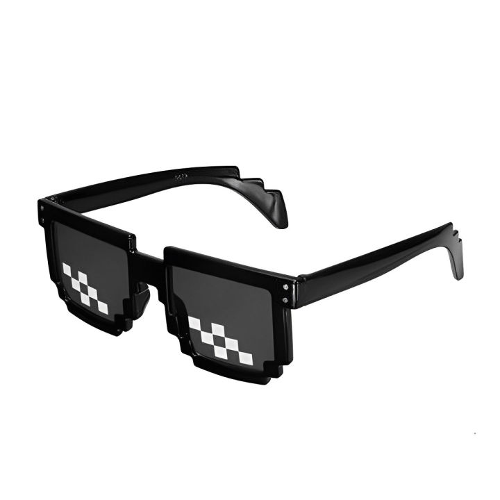 Men Goggles Sunglasses Thug Life 8 Bit MLG Pixelated for Minecraft players Daraz .bd