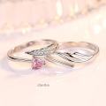 Couple Matching Rings for Men And Women Stainless Steel Wedding Bands Comfort Fit Jewelry.